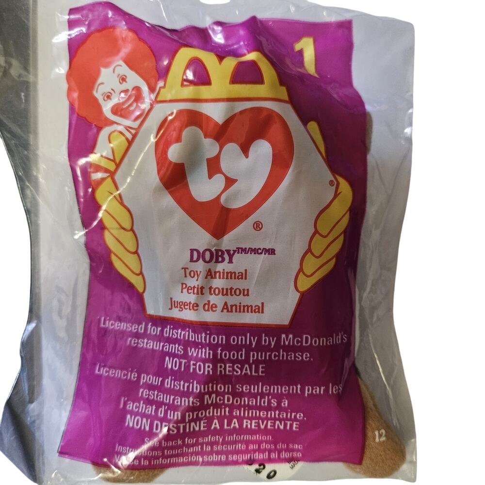 1998 McDonalds TY Teenie Beanie Babies Doby 1 New in Package